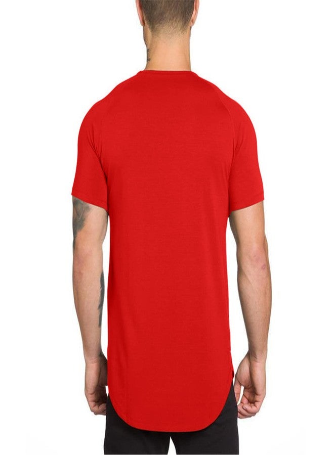 TEZO Mens Gym Workout Slim Fit Short Sleeve T-Shirt Cotton Performance Athletic Shirts Running Fitness Tee Loungewear(SORDBK 2XL) - Image 3